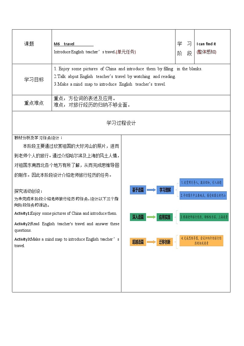 Module6（教学设计）-外研版（三起）英语五年级下册第3页