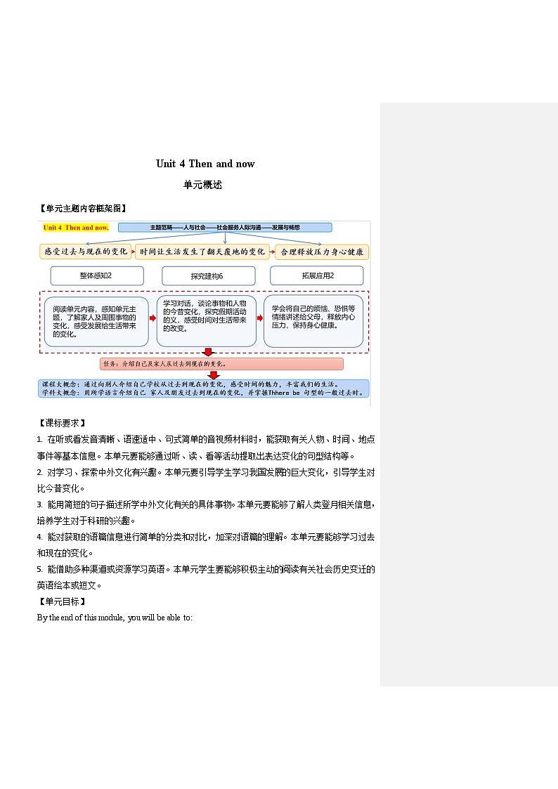 Unit 4 Then and now（学习任务单）-2023-2024学年人教PEP版英语六年级下册第2页