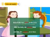 外研版（三起）英語六下 Module 7 Unit 2《She couldn't see or hear》課件+單元教案