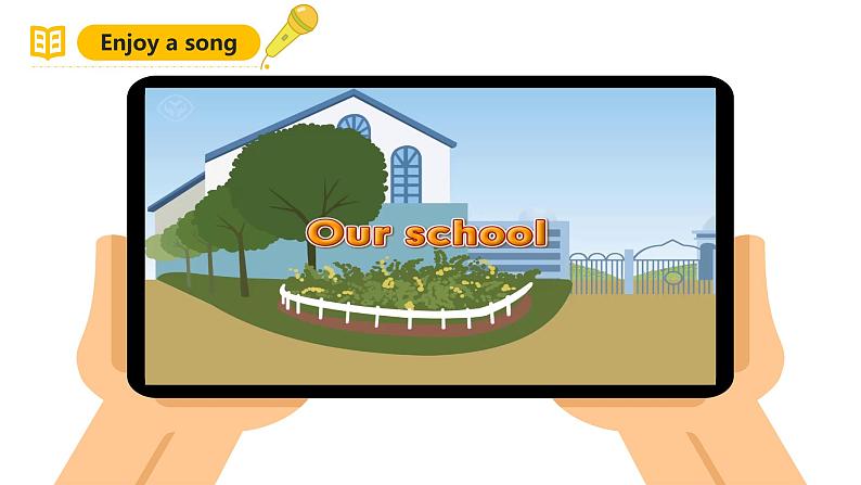 人教PEP英语四下 Unit1 My school B let's talk 课件第2页