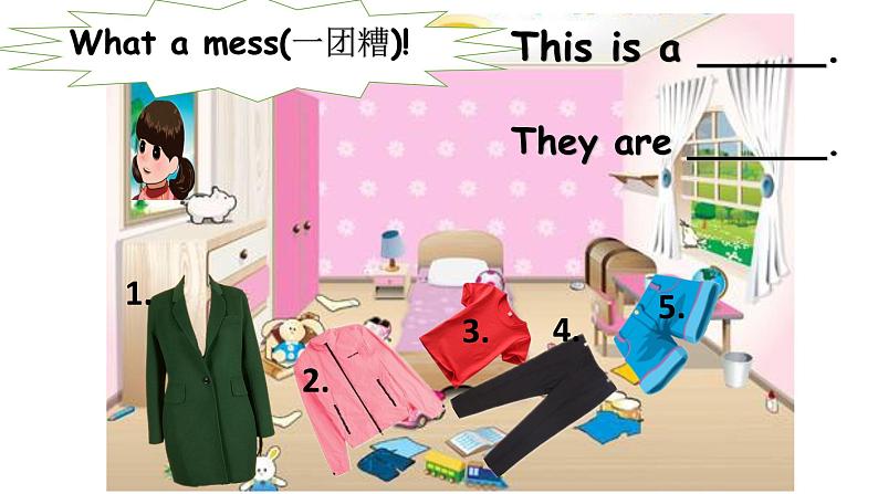 人教PEP英语四下 Unit5 My clothes B let's talk 课件第5页