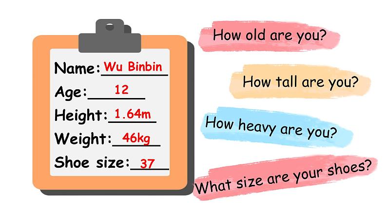 人教PEP英语六下 Unit 1《How tall are you PartB Read and write》课件第5页