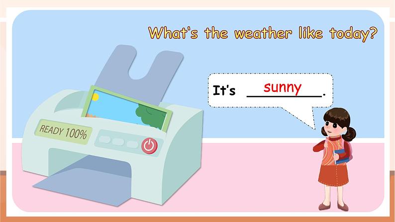 【精优公开课】Unit 3 Weather PB Let's talk 课件第4页