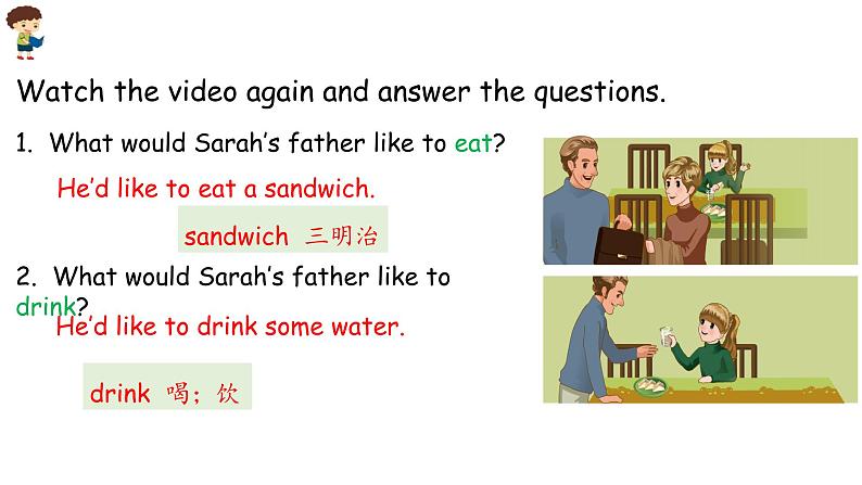 小学英语人教PEP版五年级上册 Unit 3 What would you like？Part A Let’s try & Let’s talk（课件）第8页