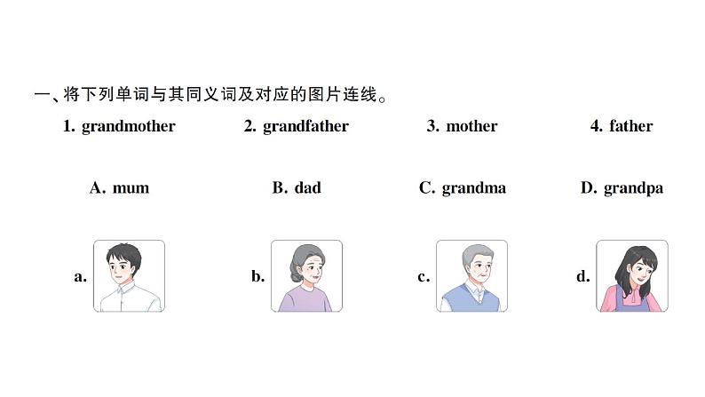 小学英语新人教版PEP三年级上册Unit 2Part ALet's learn & Listen and chant作业课件2024秋第2页