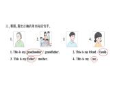 小学英语新人教版PEP三年级上册Unit 2Part ALet's learn & Listen and chant作业课件2024秋