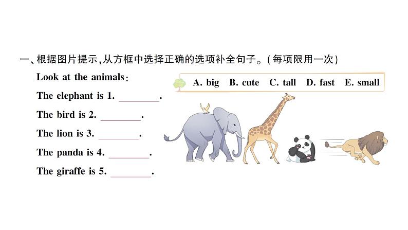 小学英语新人教版PEP三年级上册Unit 3Part BStart to read作业课件2024秋第2页