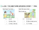 小学英语新人教PEP版三年级上册Unit1 Making friendsPart A (１) Let's talk & Listen, sing and role-play作业课件2024秋