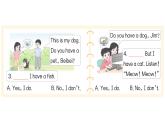 小学英语新人教PEP版三年级上册Unit 3Part A (１) Let's talk & Do a survey作业课件2024秋
