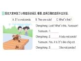 小学英语新人教PEP版三年级上册Unit 3Part B (１) Let's talk & Play with hand shadows作业课件2024秋