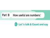 小学英语新人教版PEP三年级上册Unit 6Part B (１) Let's talk & Count and say作业课件2024秋