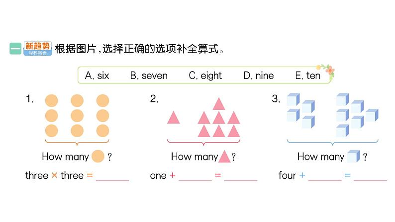 小学英语新人教版PEP三年级上册Unit 6Part B (２) Let's learn & Listen and chant作业课件2024秋第2页