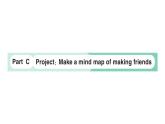 小學(xué)英語(yǔ)新人教PEP版三年級(jí)上冊(cè)Unit1 Making friendsPart C Project：Make a mind map of making friends作業(yè)課件2024秋