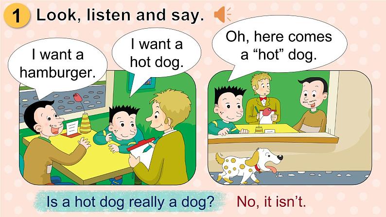 M1U1 I want a hot dog, please.第6页