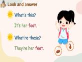 Unit 10 He has two feet Part A-B（課件+素材）-2024-2025學(xué)年湘少版（三起）英語四年級(jí)下冊(cè)