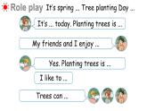 Unit 4 Planting trees is good for us Part C-D（課件+素材）-2024-2025學(xué)年湘少版（三起）英語(yǔ)六年級(jí)下冊(cè)