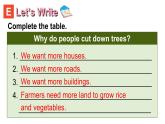 Unit 4 Planting trees is good for us Part E-F（課件+素材）-2024-2025學(xué)年湘少版（三起）英語(yǔ)六年級(jí)下冊(cè)