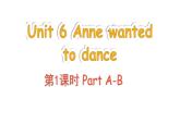 Unit 6 Anne wanted to dance Part A-B（課件+素材）-2024-2025學(xué)年湘少版（三起）英語六年級下冊