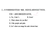 小学英语新人教版PEP三年级上册Unit 5Part BLet's talk & Draw and say作业课件2024秋