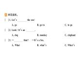 小学英语新人教版PEP三年级上册Unit3 Part B作业课件（2024秋）