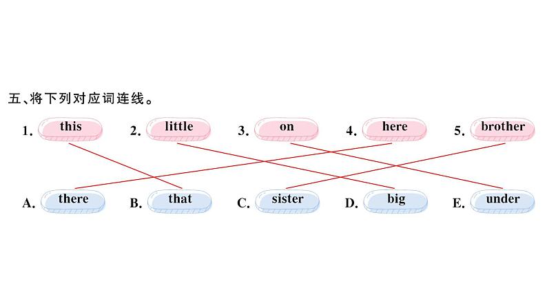 小学英语新外研版三年级上册期末复习（三）词汇作业课件2024秋第7页