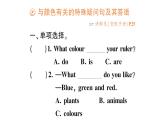 小學英語新人教版PEP三年級上冊Unit 5 大單元·重難易錯訓練作業(yè)課件2024秋