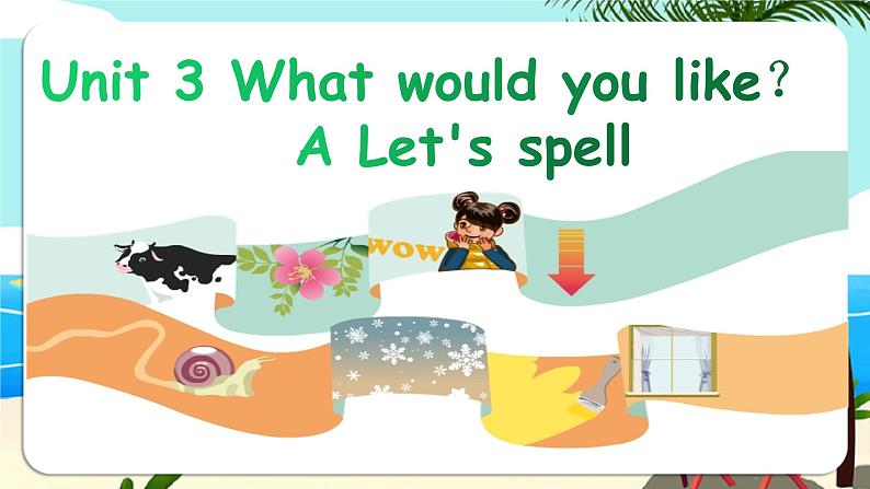 Unit 3 What would you like P3 A Let's spell 2024-2025学年第一学期PEP小学英语五年级上册课件第1页