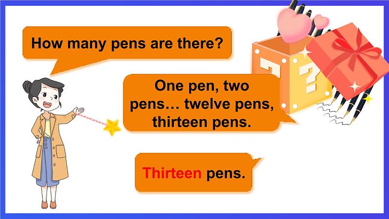 湘少版（三起）英语三下Unit 6 《How many pens are there》第一课时（Part A，Part B）课件第7页