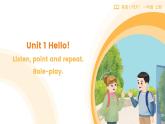 小学英语人教版2024一年级上册Unit 1 Lesson 1课件