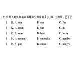 小学英语新外研版三年级上册Unit 6综合素养评价（笔试部分）作业课件2024秋