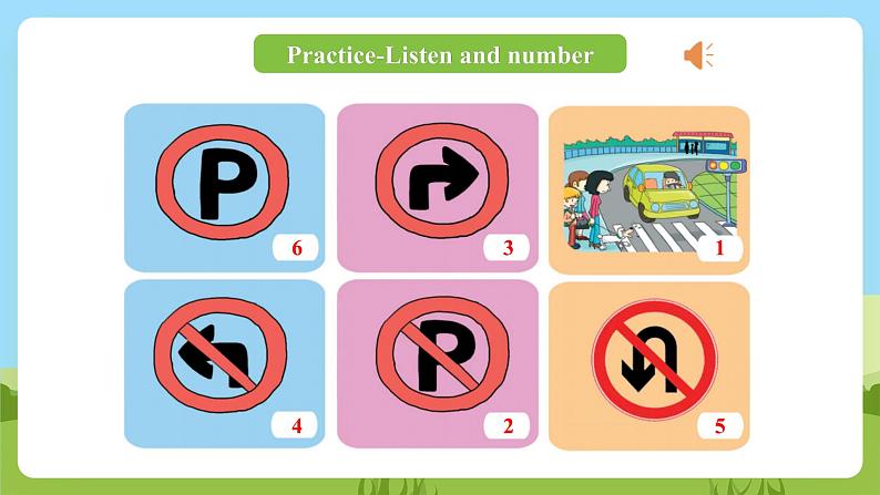 科普版英语四下Unit2 Lesson 2《We mustn't cross the street now》第二课时 课件第7页