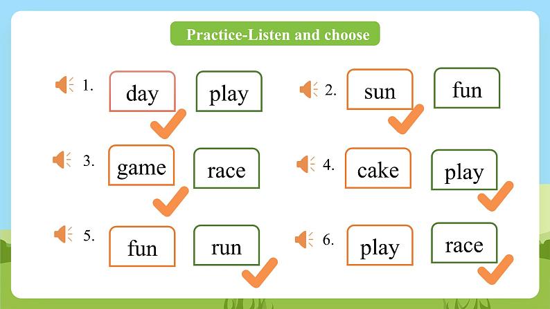 科普版英语三下Unit5 Lesson 5《Let's run a race》第二课时 课件第7页