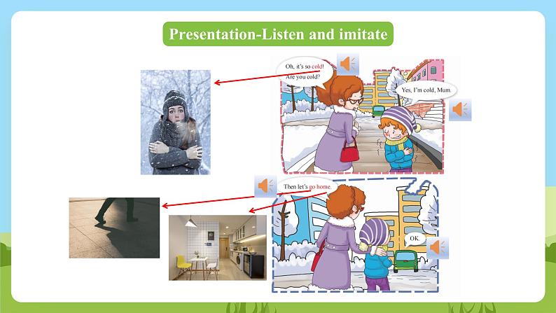 科普版英语三下Unit10 Lesson 10《It's cold》第一课时 课件第7页