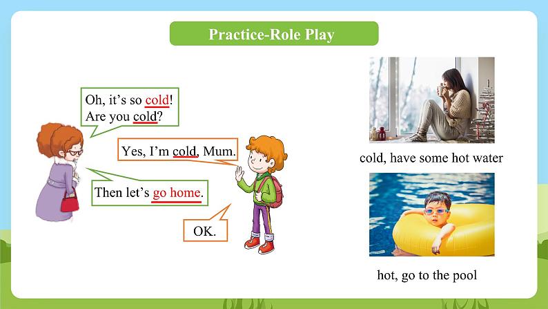 科普版英语三下Unit10 Lesson 10《It's cold》第一课时 课件第8页