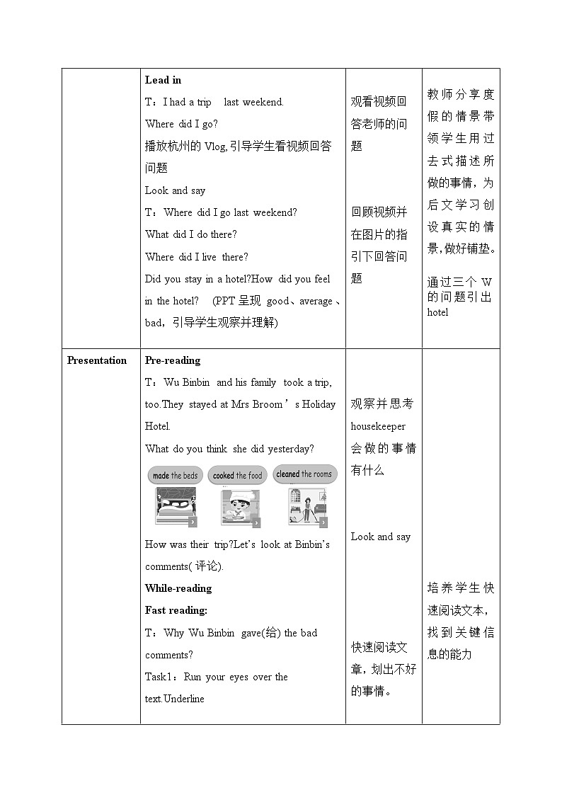 【核心素养-精品公开课】PEP版小学英语六年级下册 《Unit 2 Last weekend PB Read and write》教案（含板书+反思）第2页