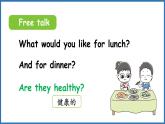 Unit 4 Healthy food Part B  Let's talk&Role-play（课件+素材）-2024-2025学年人教PEP版（2024）英语三年级下册