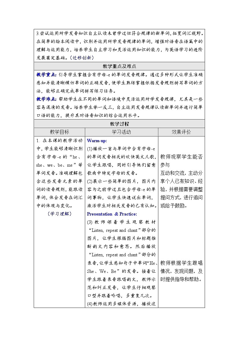 Unit 2 Expressing yourself Part A（Let’s spell）（教案）-2024-2025学年人教PEP版（2024）英语三年级下册第2页