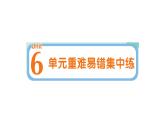 小学英语新人教版PEP三年级上册Unit 6 单元重难易错集中练作业课件2024秋