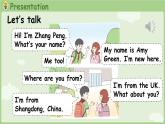 2025年春人教三年级英语上册 Unit 1 Meeting new people Part A 第1课时 Let's talk & Do a survey（课件）