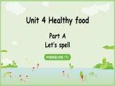 2025年春人教三年级英语上册 Unit 4 Healthy food Part A 第3课时 Let's spell（课件）