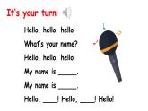 小学英语新冀教版三年级上册Unit 1 Hello Lesson 2教学课件2024秋