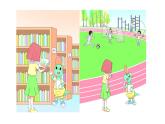 小学英语新冀教版三年级上册Unit 2 My school Unit review教学课件2024秋