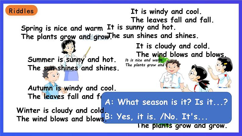 沪教牛津版（五四制）英语三下module 3 unit 3《seasons period 3 my favorite season》课件第6页