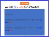 香港朗文版英语二年级下册 Chapter6《Activities we like》语法课件
