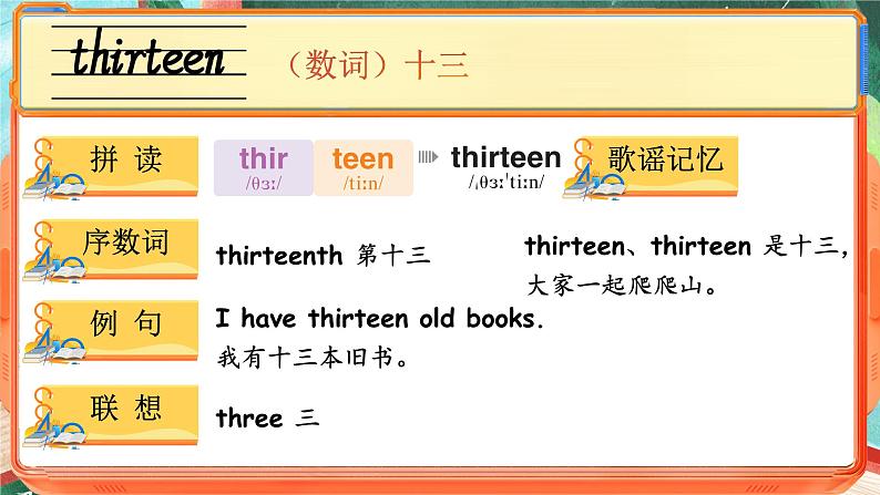 Unit 6 Numbers in life 单词讲解（课件）-2024-2025学年人教PEP版（2024）英语三年级下册第5页