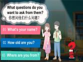 Unit 1 Meeting new people Part  A Let’s talk & Do a survey 第1课时（课件+素材）-2024-2025学年人教PEP版（2024）英语三年级下册