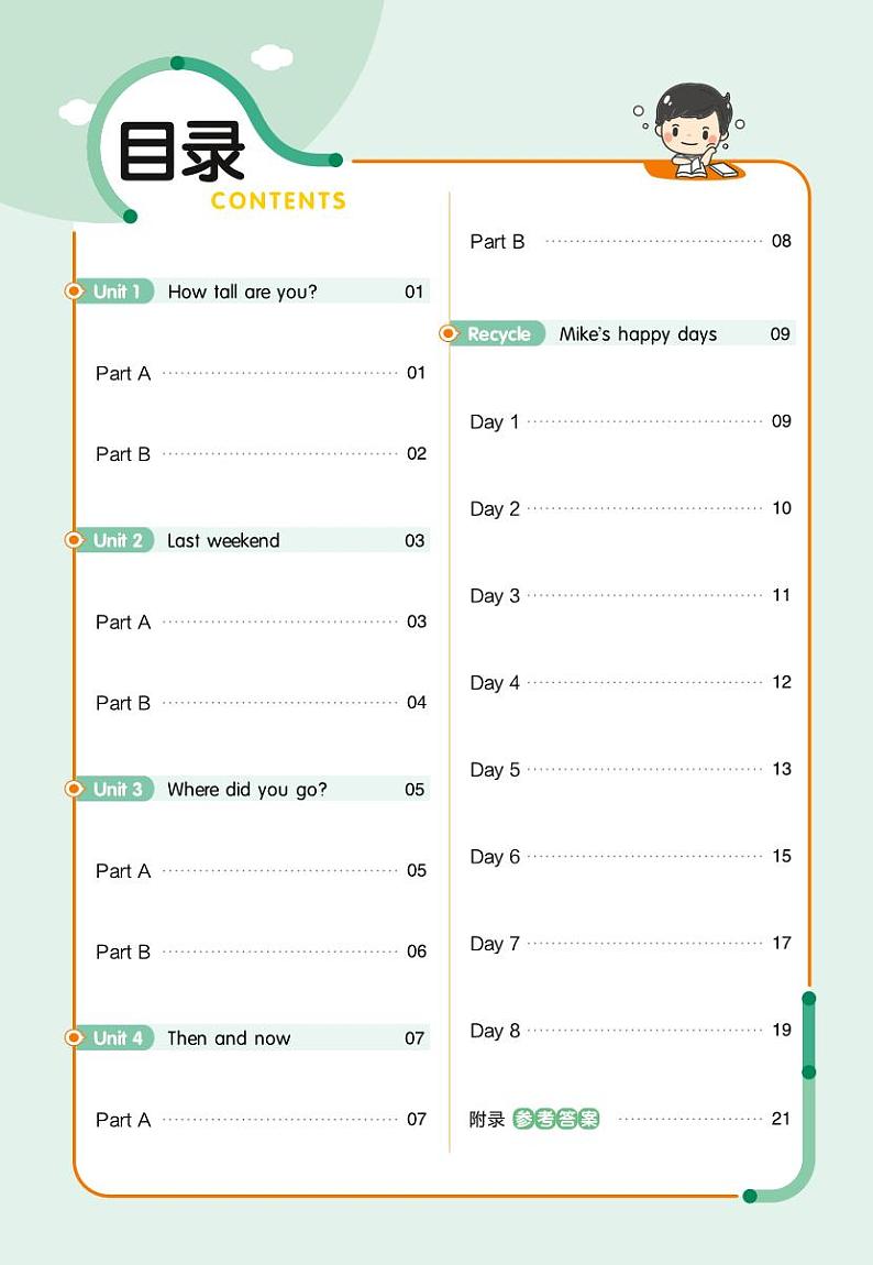 25版英语RP六下-预习单 人教版第1页
