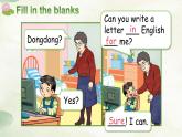 Unit 4 Can you write in English？ Part C-D（课件+素材）-2024-2025学年湘少版（三起）英语四年级下册