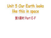 Unit 5 Our Earth looks like this in space Part E-F（课件+素材）-2024-2025学年湘少版（三起）英语六年级下册