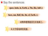 Unit 5 Our Earth looks like this in space Part E-F（课件+素材）-2024-2025学年湘少版（三起）英语六年级下册
